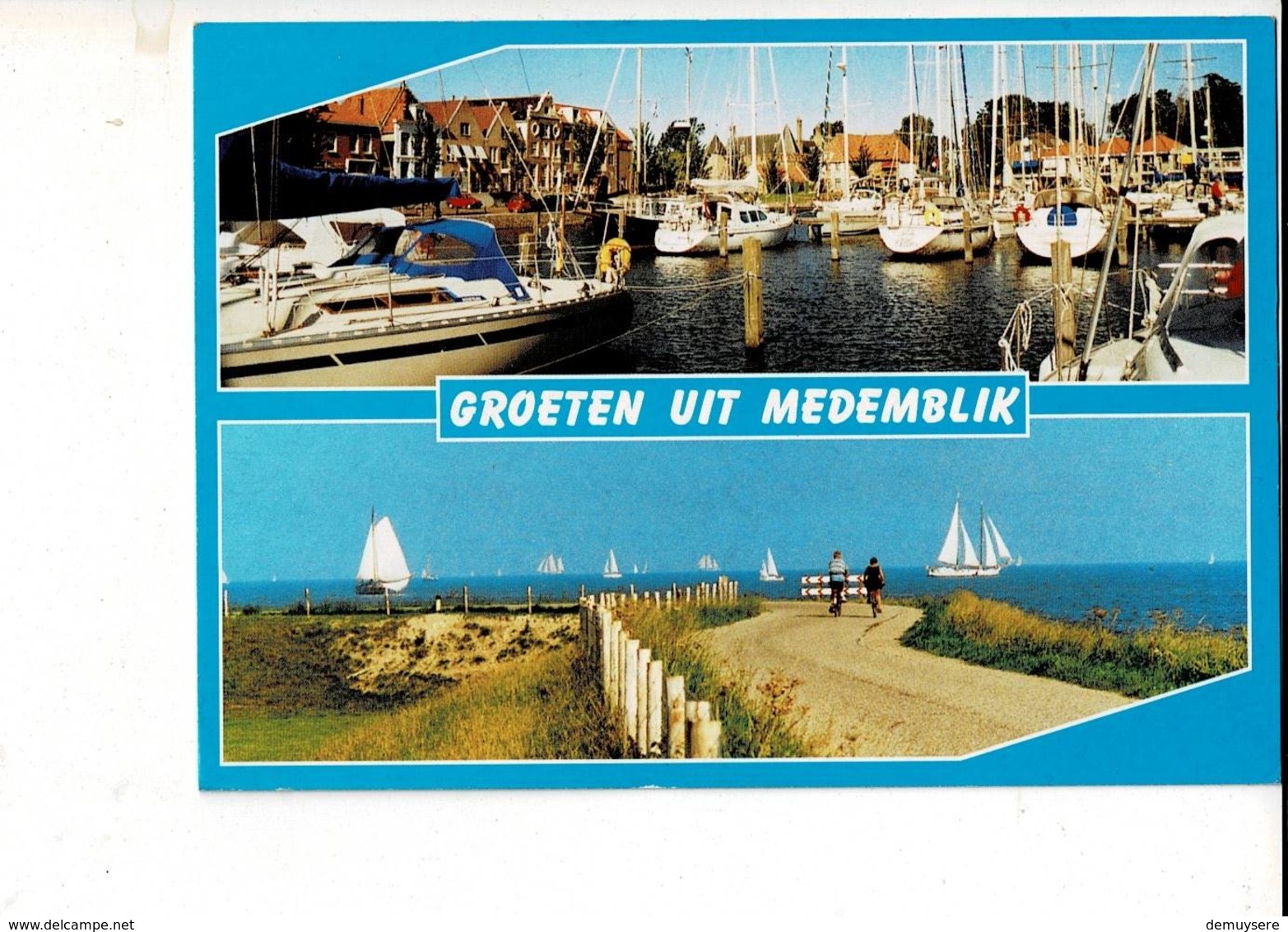 53638 - GROETEN UIT MEDEMBLIK.-  PEKELHARINGHAVEN OMRINGDIJK - Medemblik