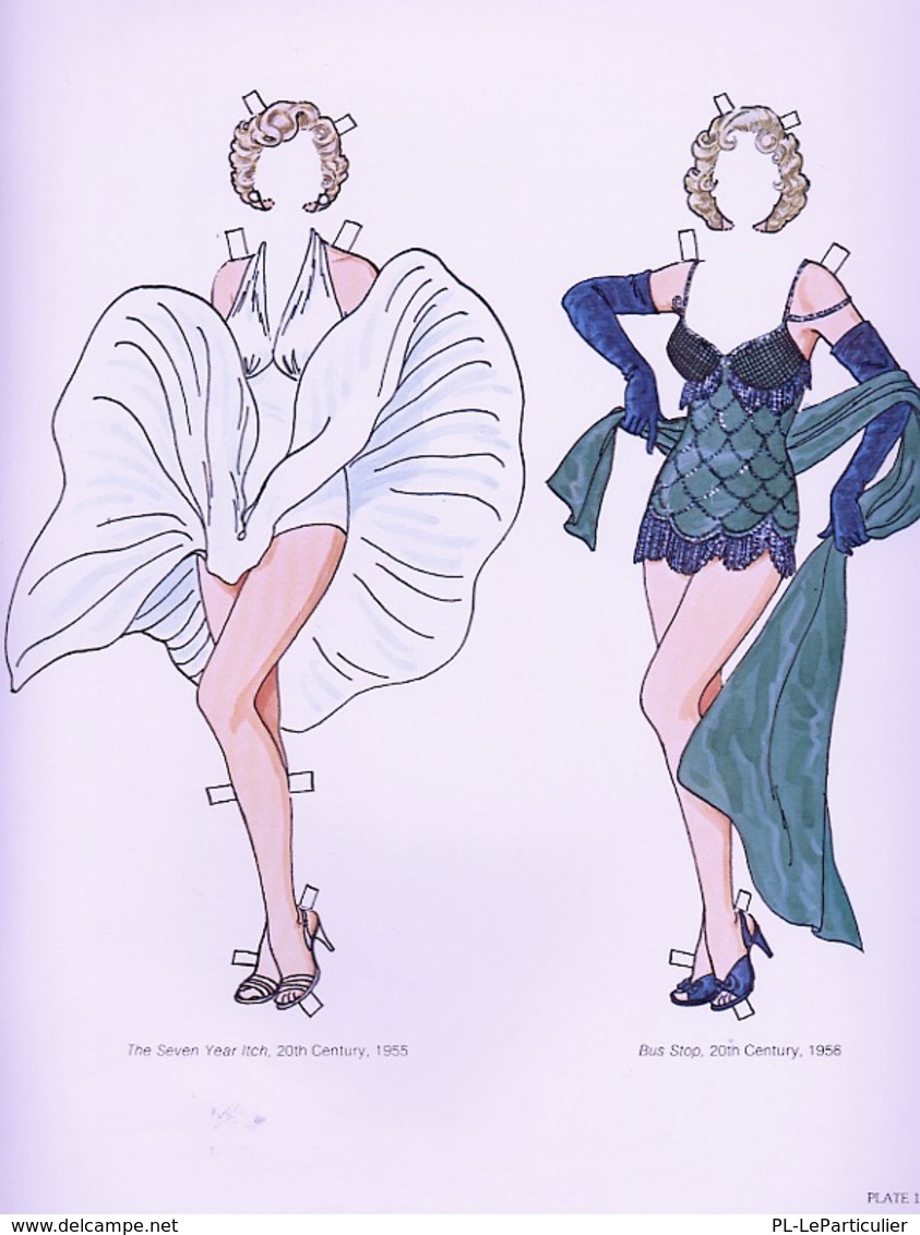 Marilyn Monroe Paper Dolls By Tom Tierney. (Poupée à Habiller) - Actividades /libros Para Colorear