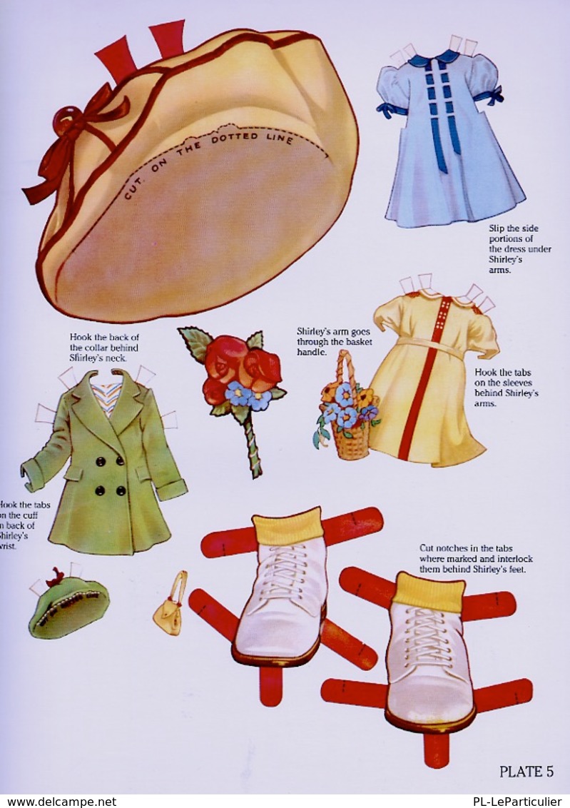 Shirley Temple Paper Dolls Par Dover USA (Poupée à Habiller) - Actividades /libros Para Colorear