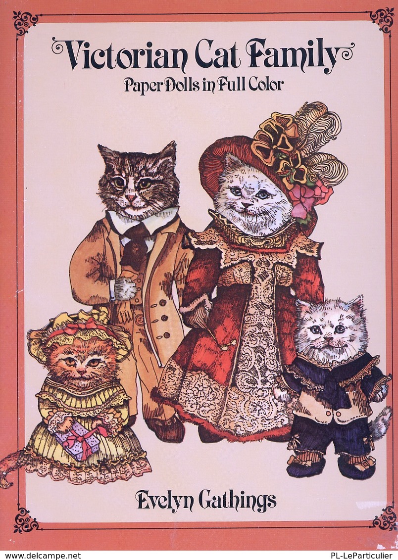 Victorian Cat Family Paper Dolls By Evelyn Gathings Dover USA (Poupée à Habiller) - Tätigkeiten/Malbücher