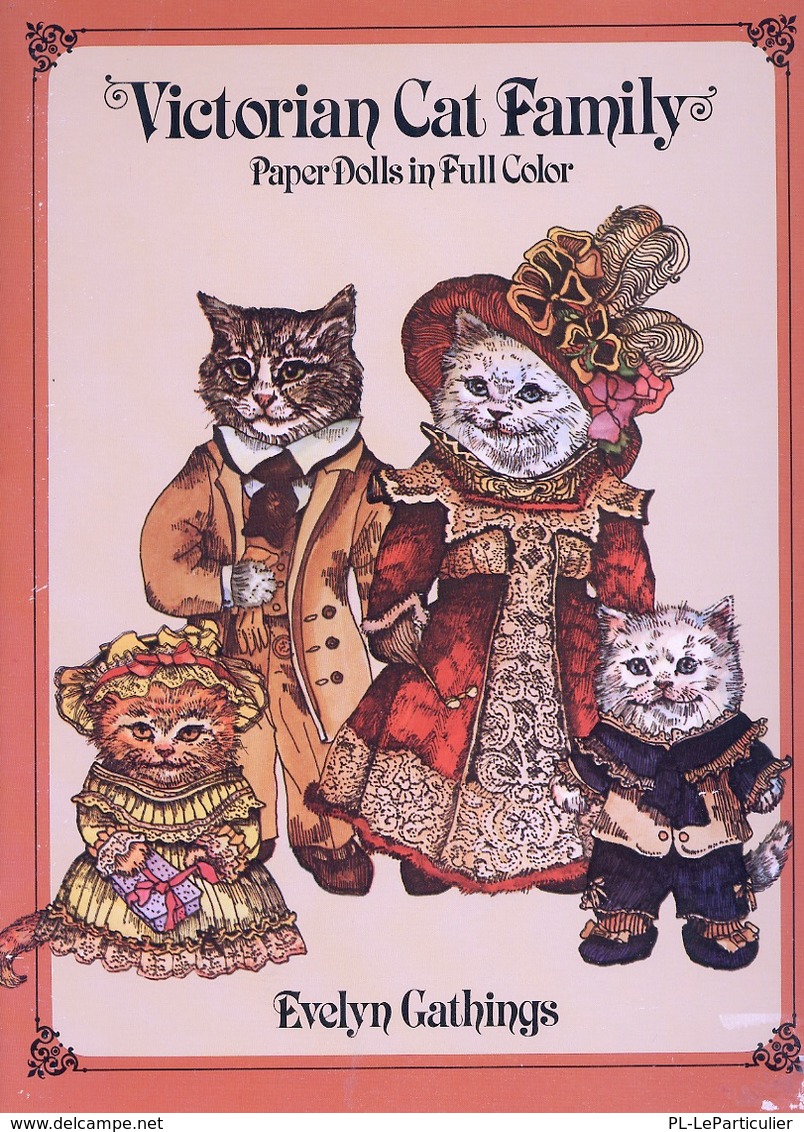 Victorian Cat Family Paper Dolls By Evelyn Gathings Dover USA (Poupée à Habiller) - Activity/ Colouring Books