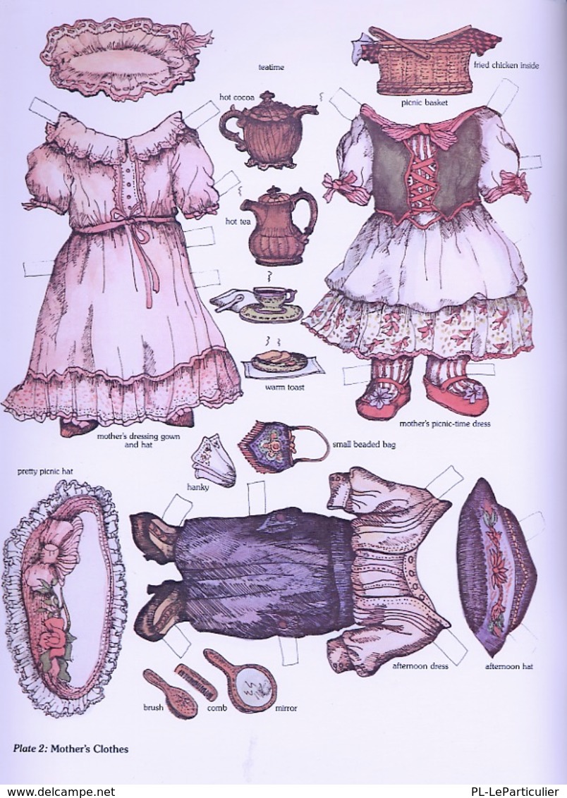 Victorian Cat Family Paper Dolls By Evelyn Gathings Dover USA (Poupée à Habiller) - Actividades /libros Para Colorear