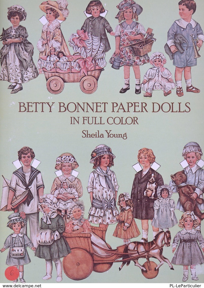 Betty Bonnet Paper Dolls By Sheila Young Dover USA (Poupée à Habiller) - Attività/Libri Da Colorare