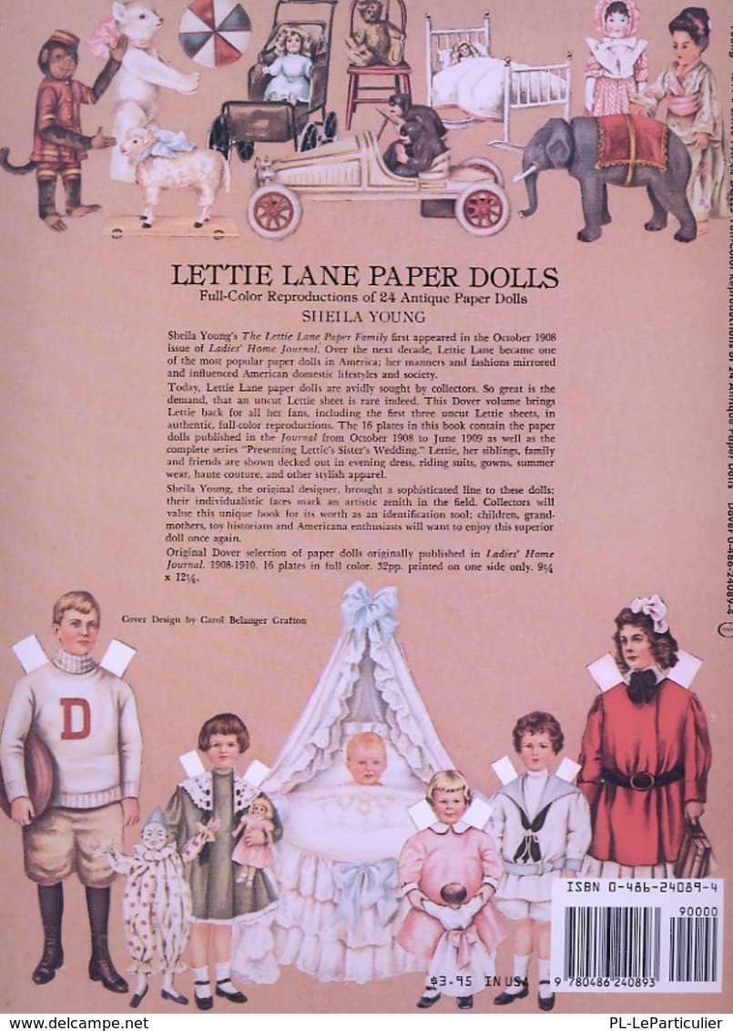 Lettie Lane Paper Dolls By Sheila Young Dover USA (Poupée à Habiller) - Activités/ Livres à Colorier