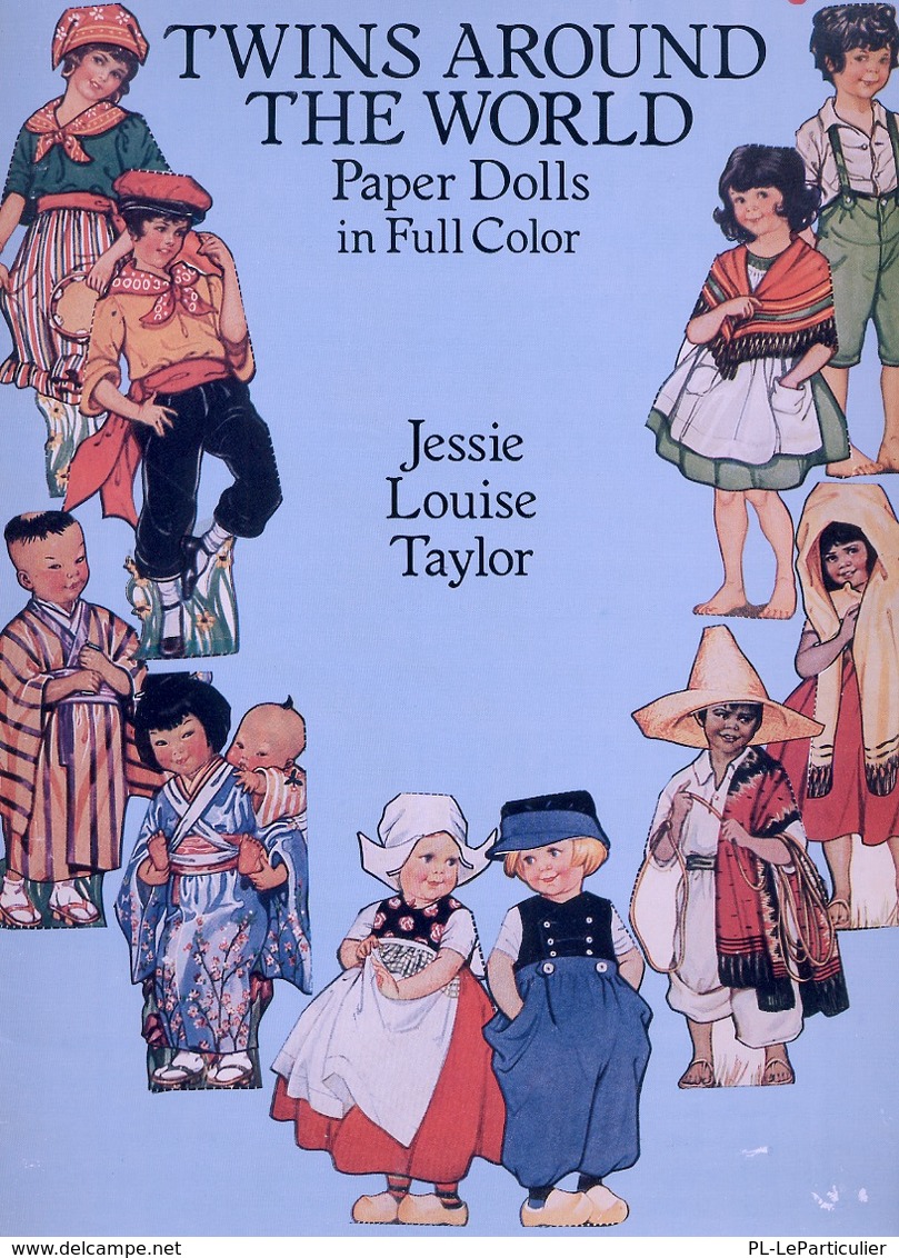 Twins Around The World Dolls By Jessie Louise Taylor Dover USA (Poupée à Habiller) - Activités/ Livres à Colorier