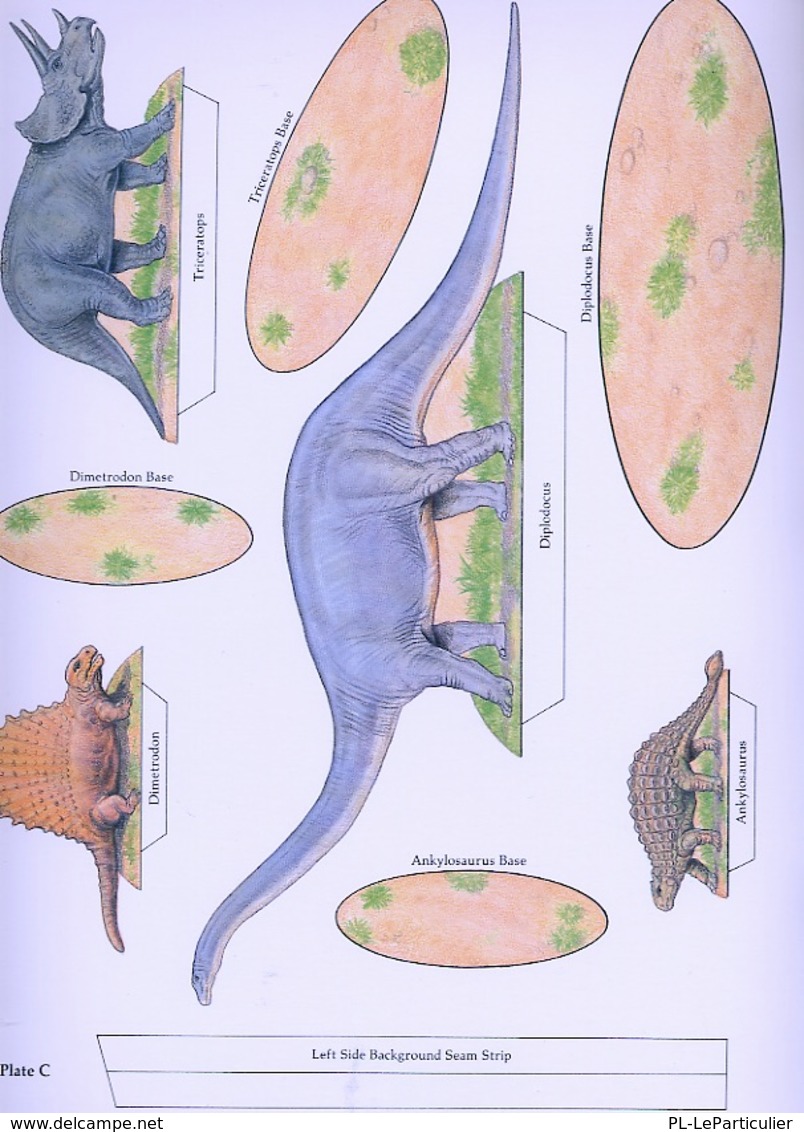 Dinosaur Panorama By A.G. Smith Dover USA (sujet à Habiller) - Actividades /libros Para Colorear