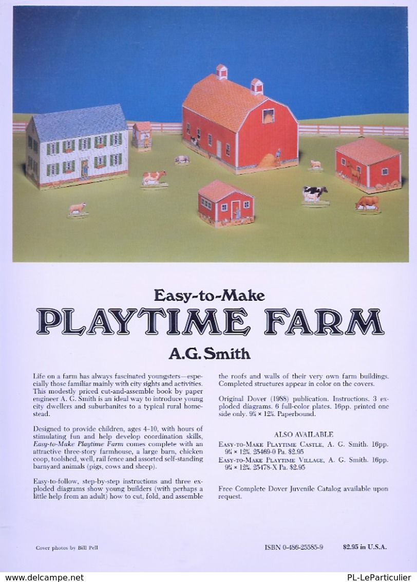 Playtime Farm By A.G. Smith Dover USA (Ferme à Construire) - Attività/Libri Da Colorare