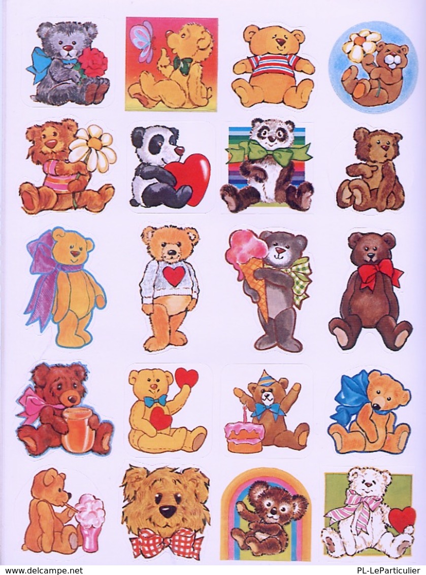 Teddy Bear Stickers By Ted Menten Dover USA (autocollants) - Attività/Libri Da Colorare