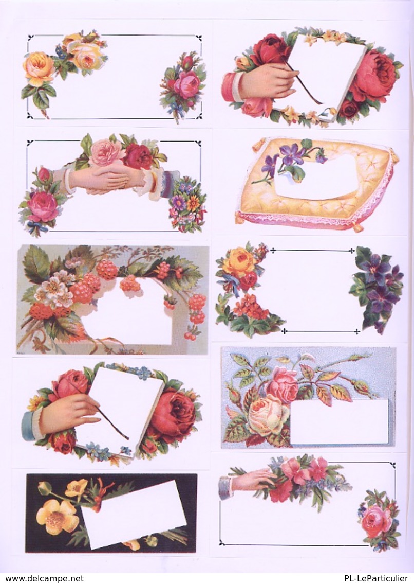 Old-Floral Gift Labels  By Carole Belanger Grfton Dover USA (autocollants) - Tätigkeiten/Malbücher