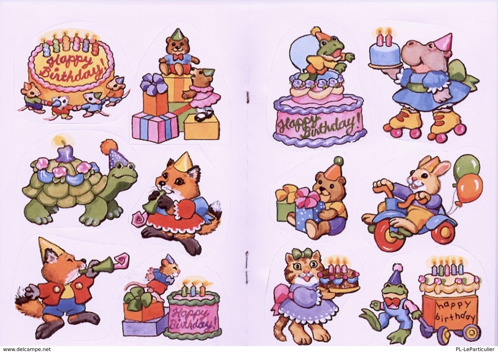 Little Happy Birthday Stickers By Nina Barbaresi Dover USA (autocollants) - Activiteiten/ Kleurboeken