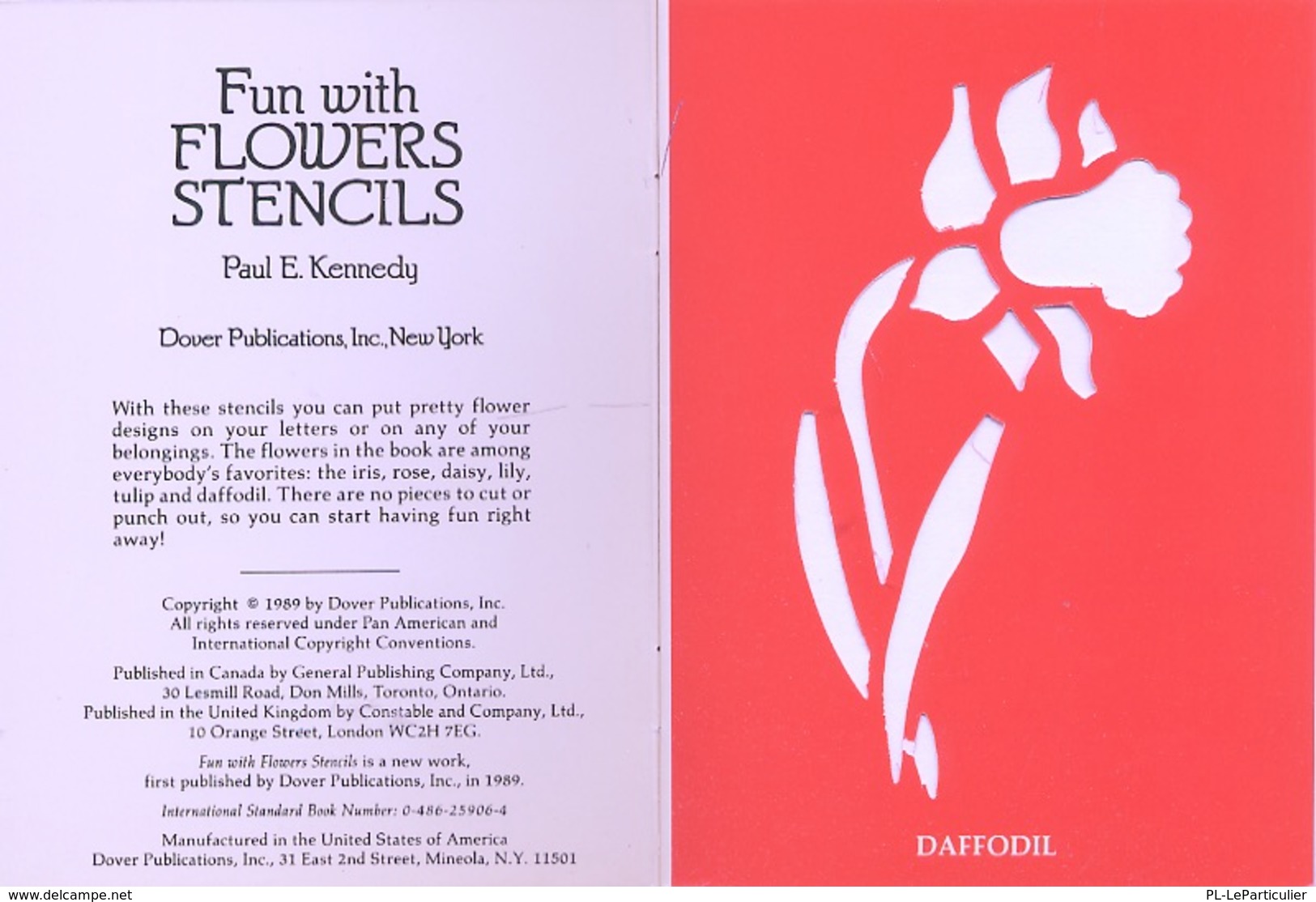 Fun With Flowers  Stencils (petits Livre Pochoirs) Dover USA - Activiteiten/ Kleurboeken