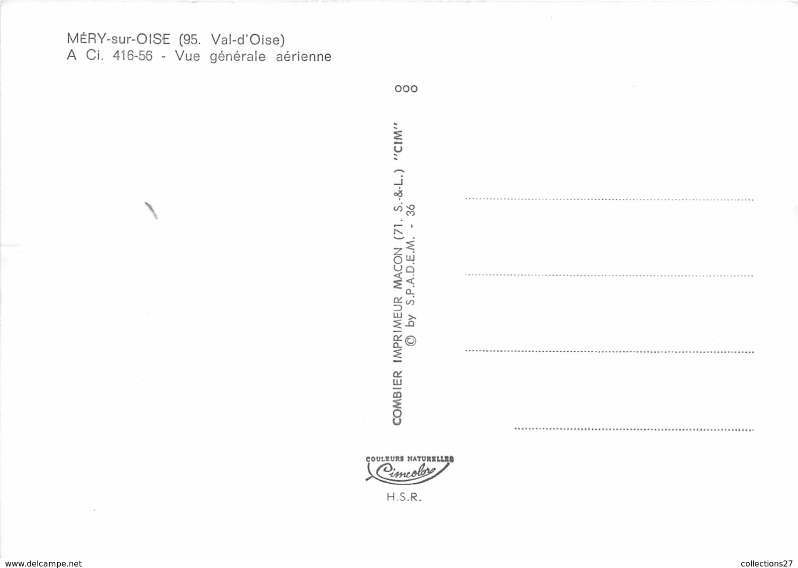 95-MERY-SUR-OISE- VUE GENERALE AERIENNE - Mery Sur Oise