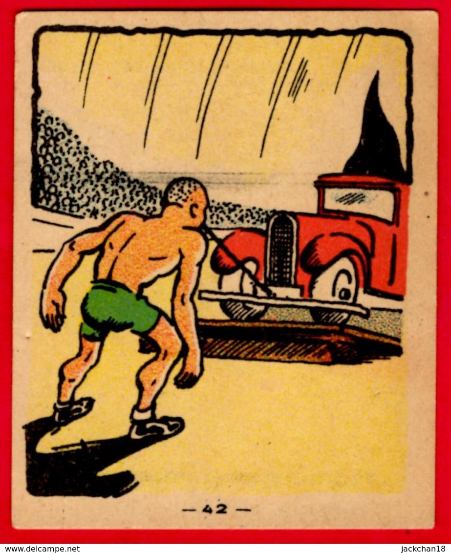 -- IMAGE BANANIA  N° 42-   ATHELETE TIRANT UN CAMION  - - Banania