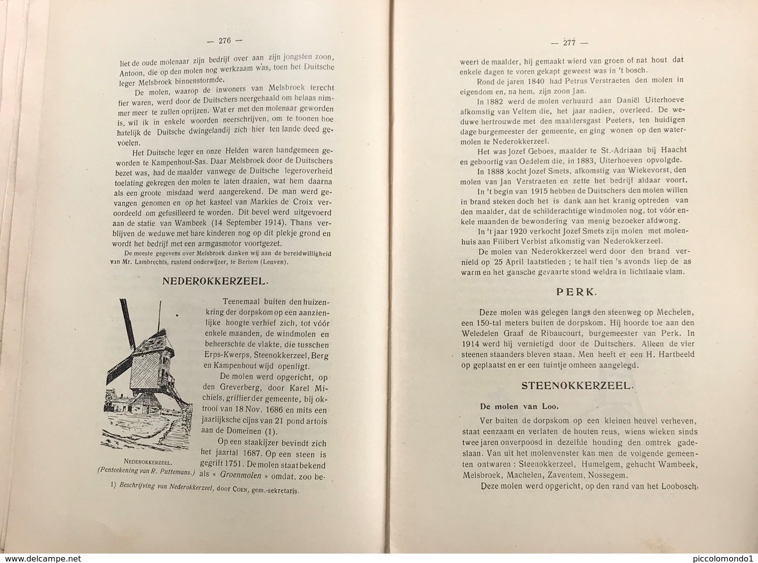 EIGEN SCHOON EN DE BRABANDER 1931 GESCHIEDENIS LIPPELO WINDMOLENS VILVOORDE ELEWIJT HOFSTADE MELSBROEK PERK BALS - Merchtem