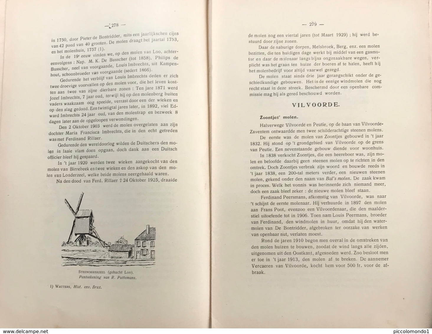 EIGEN SCHOON EN DE BRABANDER 1931 GESCHIEDENIS LIPPELO WINDMOLENS VILVOORDE ELEWIJT HOFSTADE MELSBROEK PERK BALS