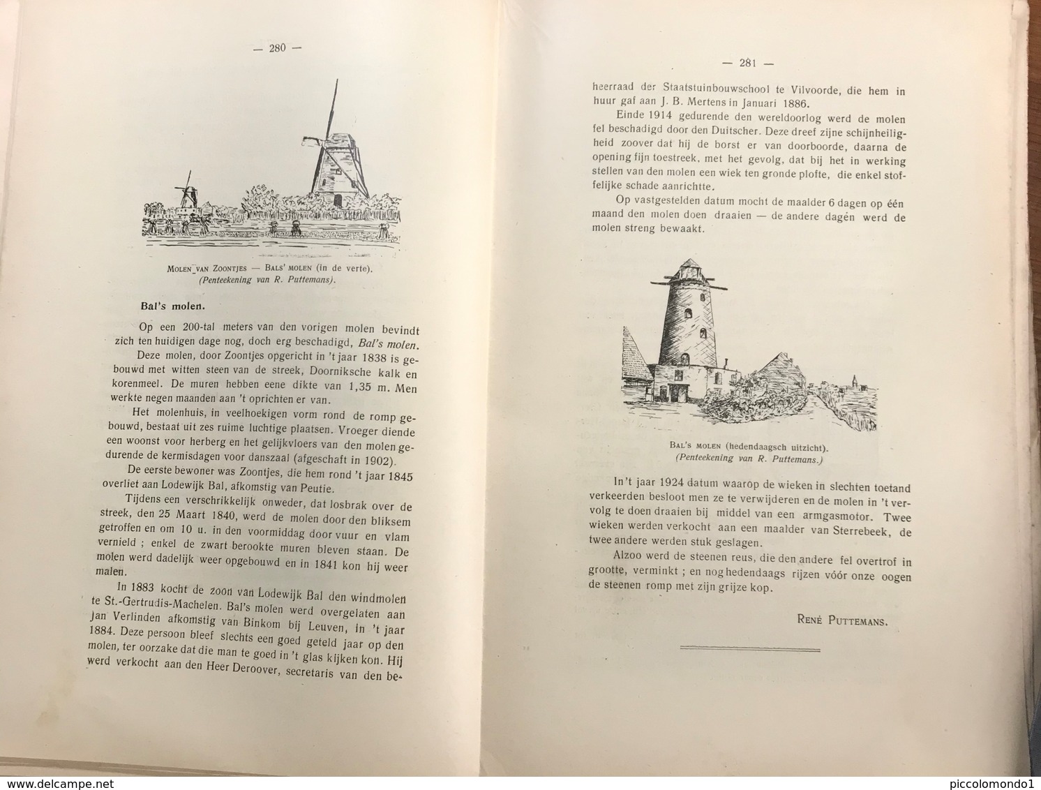 EIGEN SCHOON EN DE BRABANDER 1931 GESCHIEDENIS LIPPELO WINDMOLENS VILVOORDE ELEWIJT HOFSTADE MELSBROEK PERK BALS