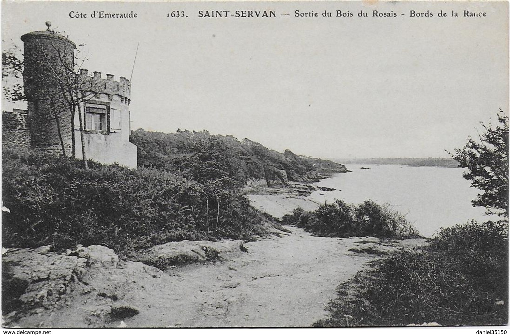 1633. SAINT-SERVAN. - Sortie Du Bois Du Rosais - Bords De La Rance CPA - Saint Servan