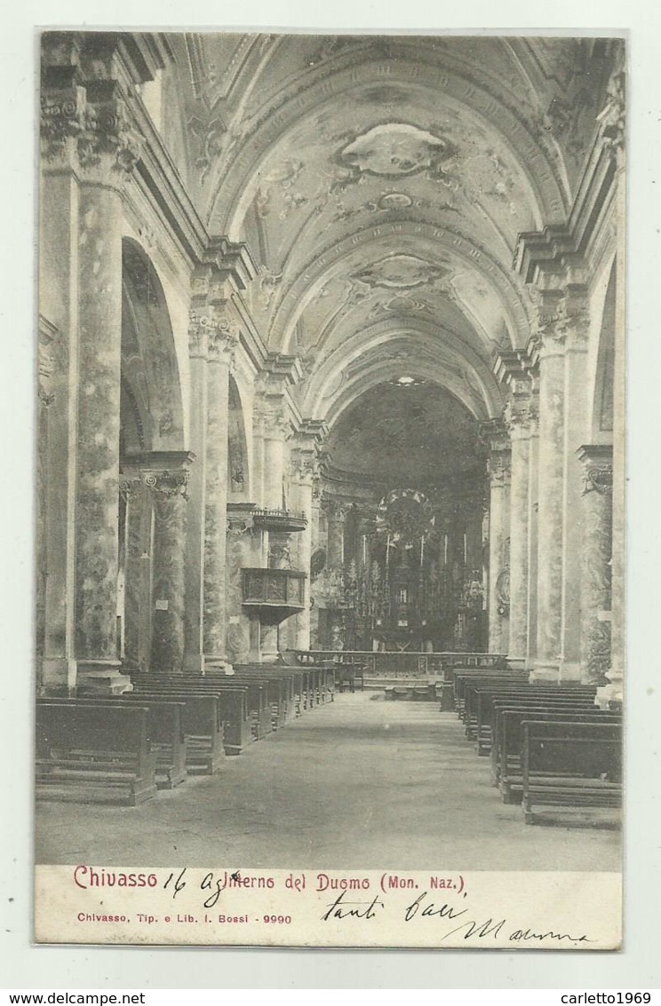 CHIVASSO - INTERNO DEL DUOMO VIAGGIATA FP - Églises