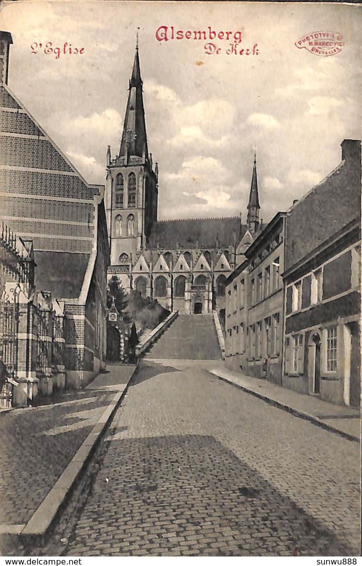 Alsemberg - L'Eglise De Kerk (Phototypie Marco Marcovici) (prix Fixe) - Rhode-St-Genèse - St-Genesius-Rode