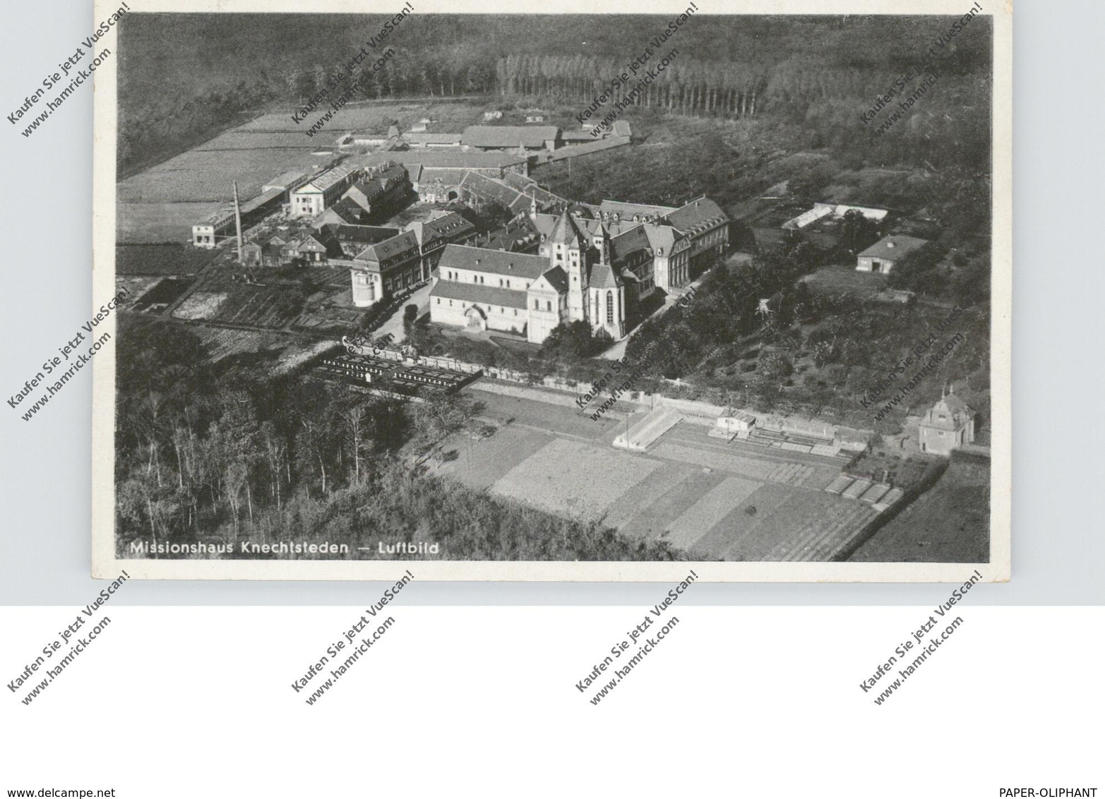 4047 DORMAGEN - KNECHTSTEDEN, Missionshaus, Luftaufnahme, 1939, Landpoststempel - Dormagen