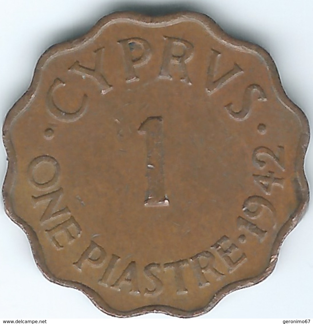 Cyprus - George VI - 1942 - 1 Piastre - KM23a - Cyprus