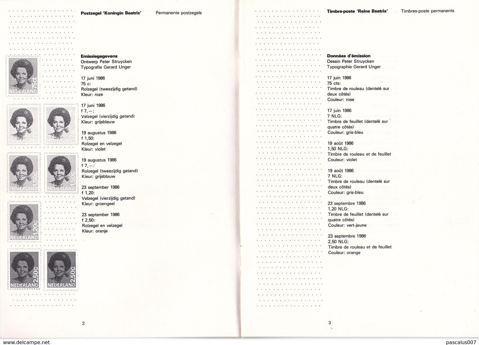 14,1986 NVPH Pays-Bas 1986    Supplément   Pochette Annuelle Pochette Annuelle -- Jaarcollectie Year Set Tirage Oplaag - Full Years