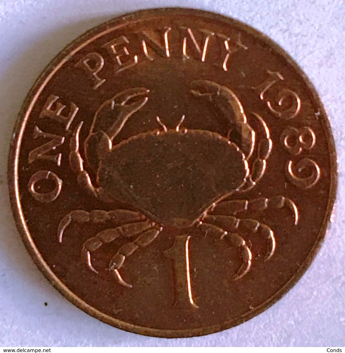 1 Penny Elizabeth II Bailiwick Of Guernsey 1989 TB - Guernesey