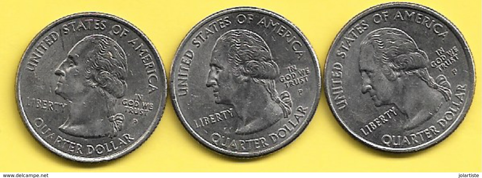 USA   QUARTER  DOLLAR Commemorative 2002  3 Pieces N080 - Amérique Centrale