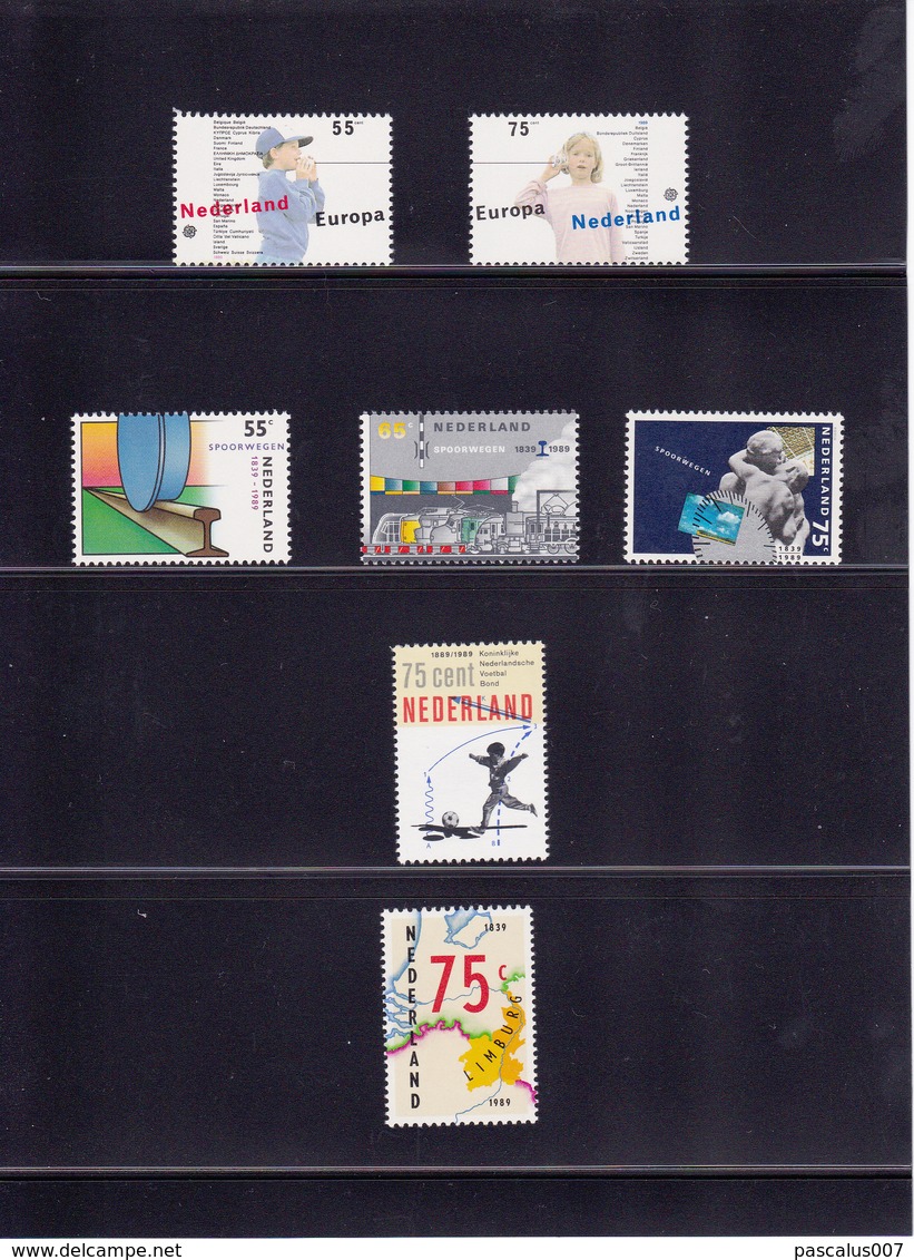 14,1989 NVPH Pays-Bas 1989       Pochette Annuelle Pochette Annuelle -- Jaarcollectie Year Set Tirage Oplaag  Dimension - Années Complètes