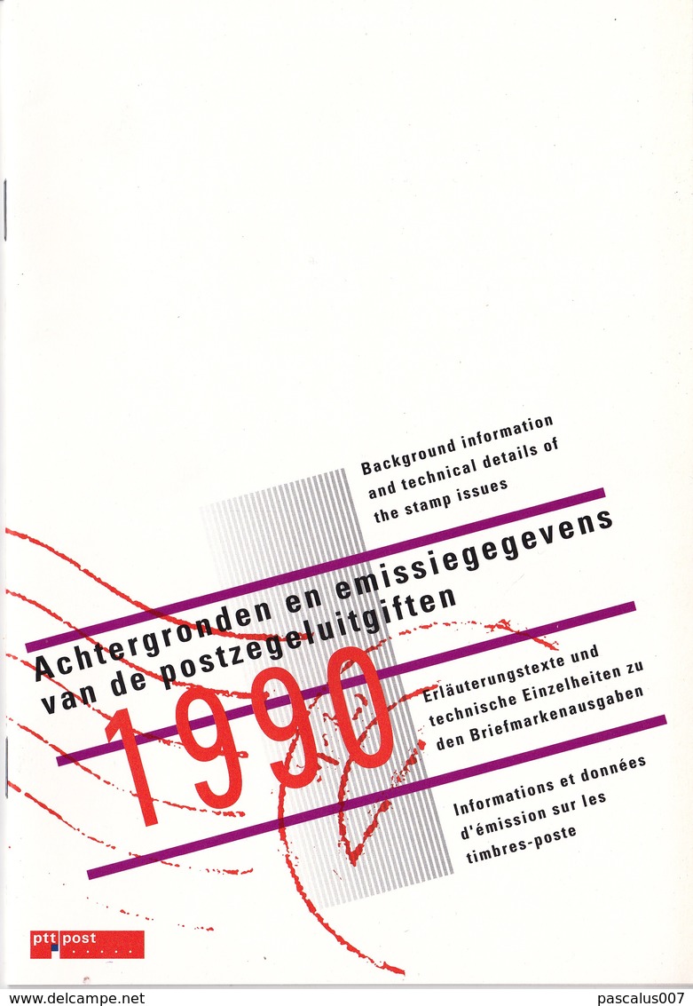 14,1990 NVPH Pays-Bas 1990       Pochette Annuelle Pochette Annuelle -- Jaarcollectie Year Set Tirage Oplaag  Dimension
