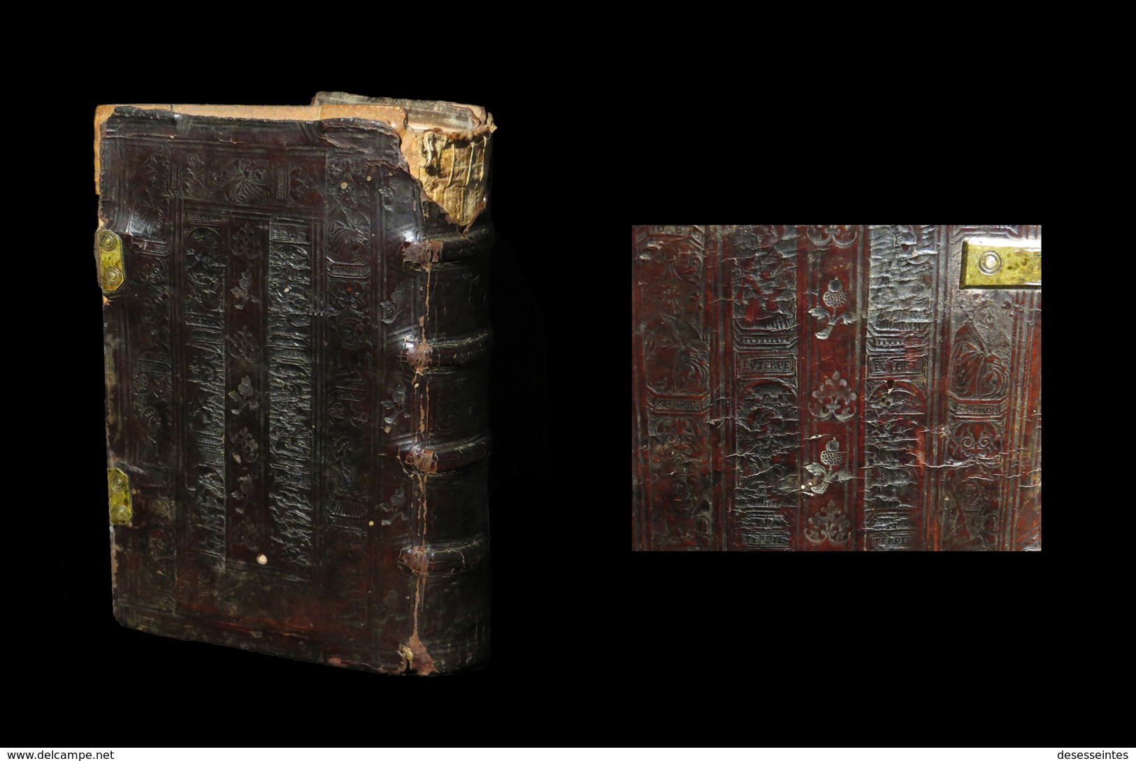 [Reliure Binding THEOLOGIE BIBLE BIBLIA BIBEL] Brevissima Et Facillima In Omnes D. Pauli Epistolas Scholia. 1550. - Jusque 1700