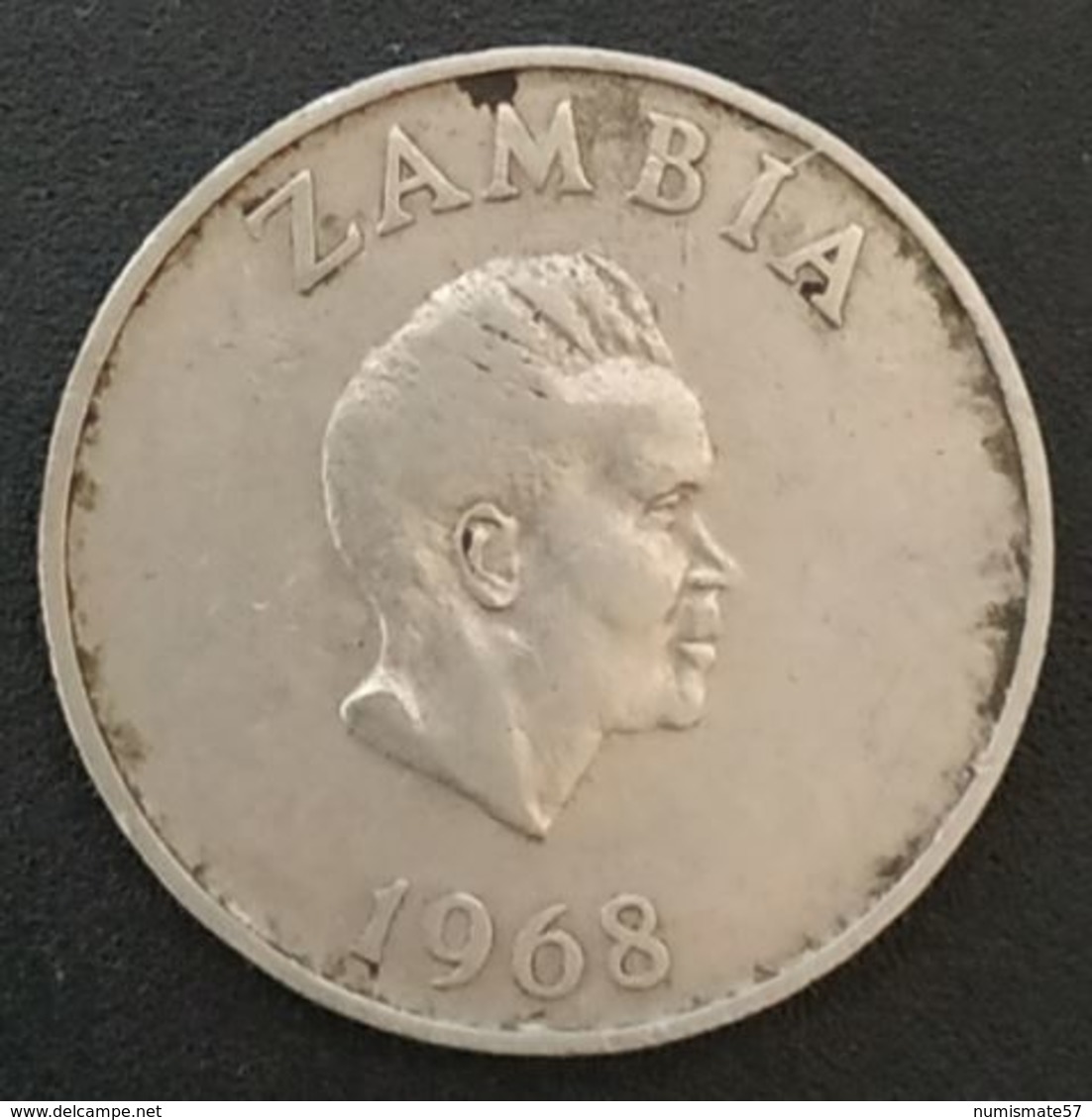 ZAMBIE - ZAMBIA - 10 - TEN NGWEE 1968 - KM 12 - Calao Couronné - Sambia