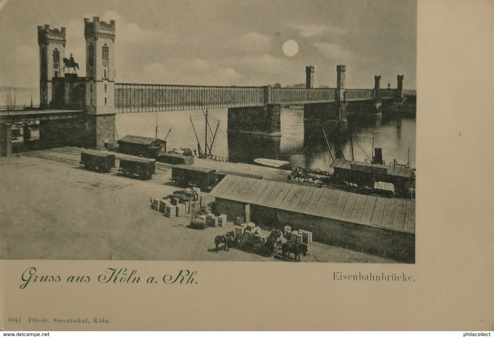 Koln / Gruss Aus // Eisenbahnbrucke Ca 1900 - Köln