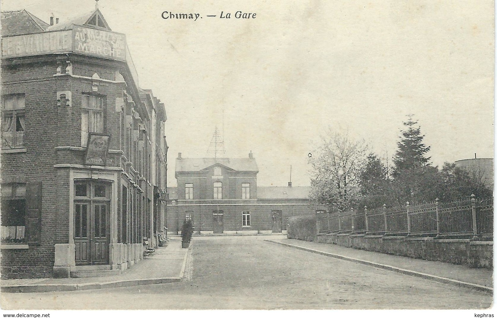 CHIMAY : La Gare - Edit. Potel-Vallez - TRES RARE VARIANTE - Cachet De La Poste 1922 - Chimay