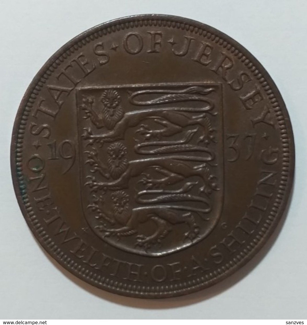 Jersey 1/12 Shilling  1937  KM 18 - Jersey