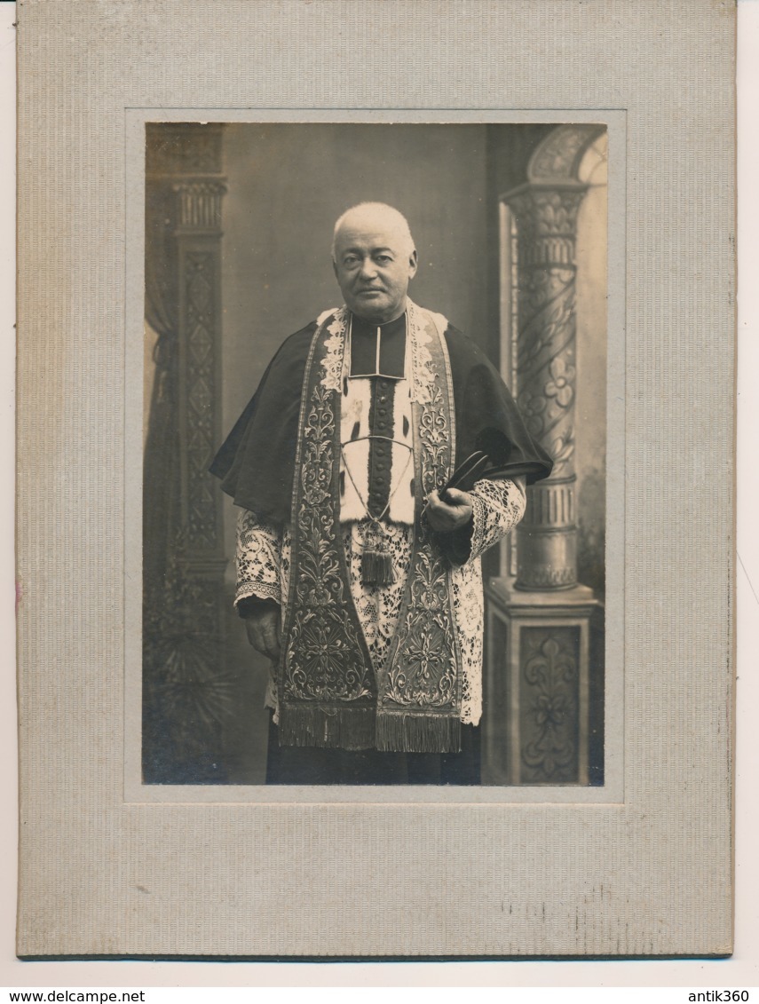 Photographie Ancienne Portrait D'un évêque Ou Cardinal Dédicacé à Identifier - Anciennes (Av. 1900)