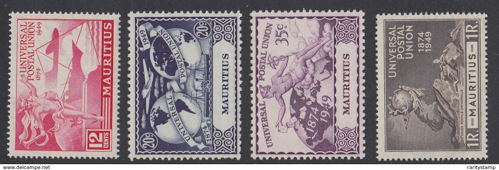 MAURITIUS 1949  UPU   SET SG 272/75 MNH - Mauritius (...-1967)