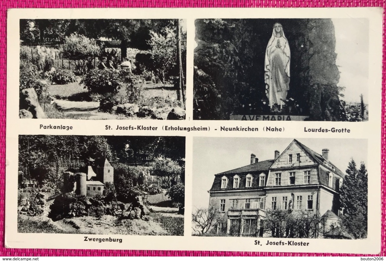 Neunkirchen Parkanlage Sankt Josefs-Kloster Erholungsheim Lourdes-Grotte Zwergenburg - Kreis Neunkirchen