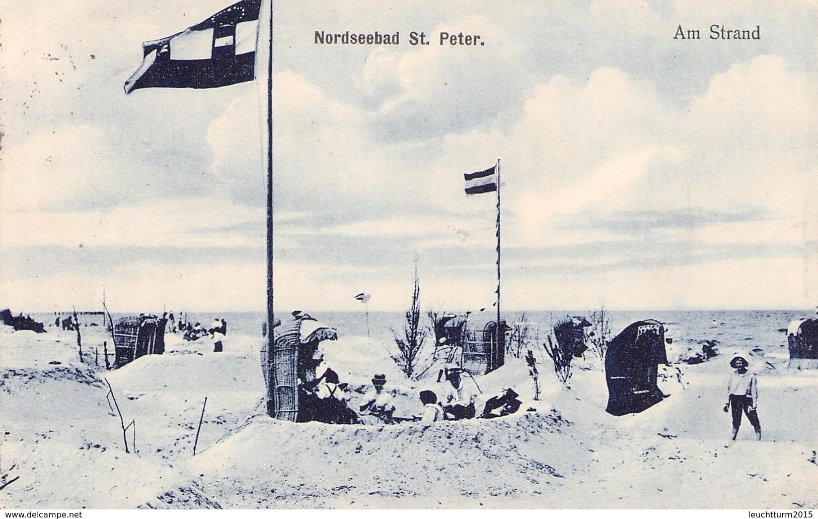 NORDSEEBAD ST. PETER - AM STRAND 1911  /ak392 - St. Peter-Ording