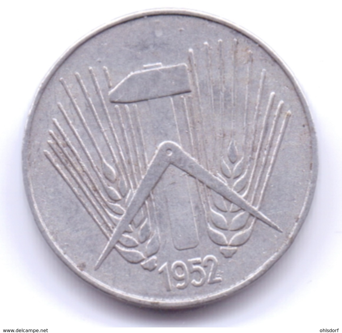 DDR 1952 A: 10 Pfennig, KM 7 - 10 Pfennig