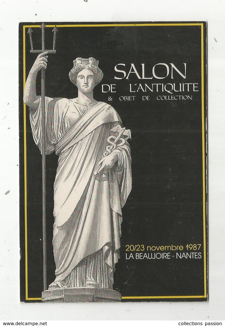 Cp, Bourses & Salons De Collections, Salon De L'ANTIQUITE & Objet De Collection, LA BEAUJOIRE ,  NANTES ,1987 - Bourses & Salons De Collections