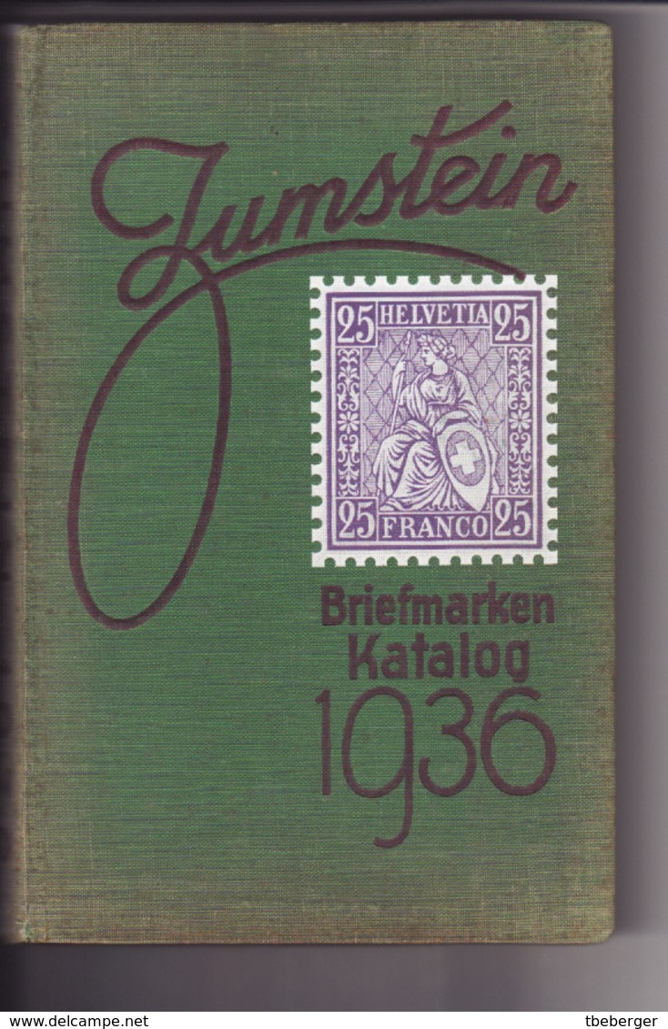 Zumstein Katalog Europa Mit Schweiz 19. Auflage 1936 - Suiza