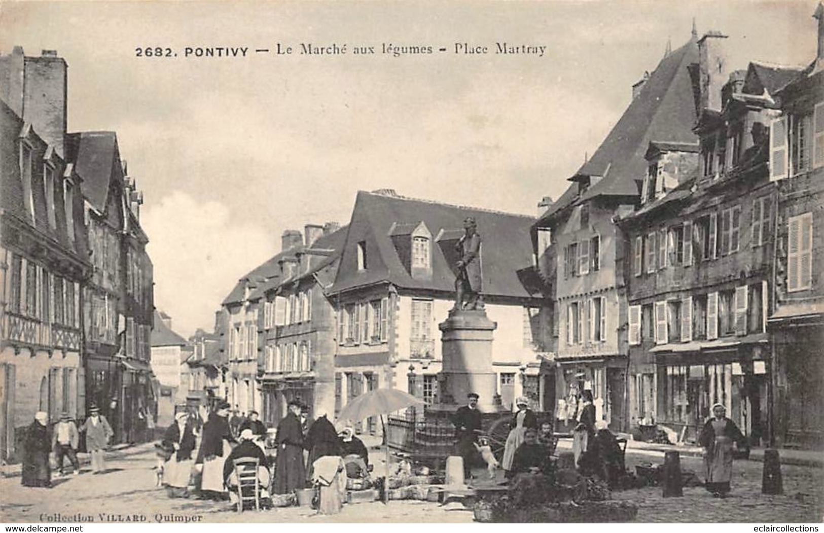 Pontivy          56      Le Marché Aux Légumes Place Martray     (Voir Scan) - Pontivy