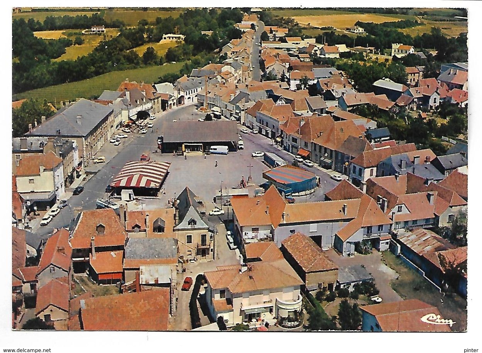 LEMBEYE - Vue Générale Aérienne, La Place - Lembeye