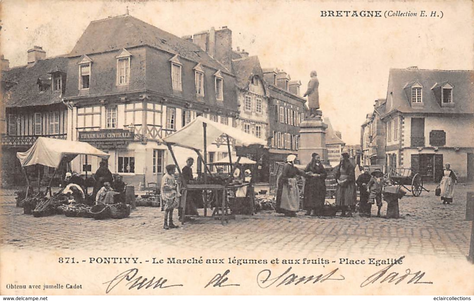 Pontivy          56      Le Marché Aux Légumes Et Aux Fruits   Place Egalité      (Voir Scan) - Pontivy