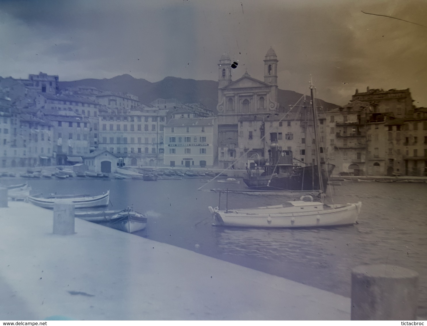 Lot 18 Négatifs Sur Plaque De Verre Bastia 9 Cm X 6,5 Cm - Glass Slides