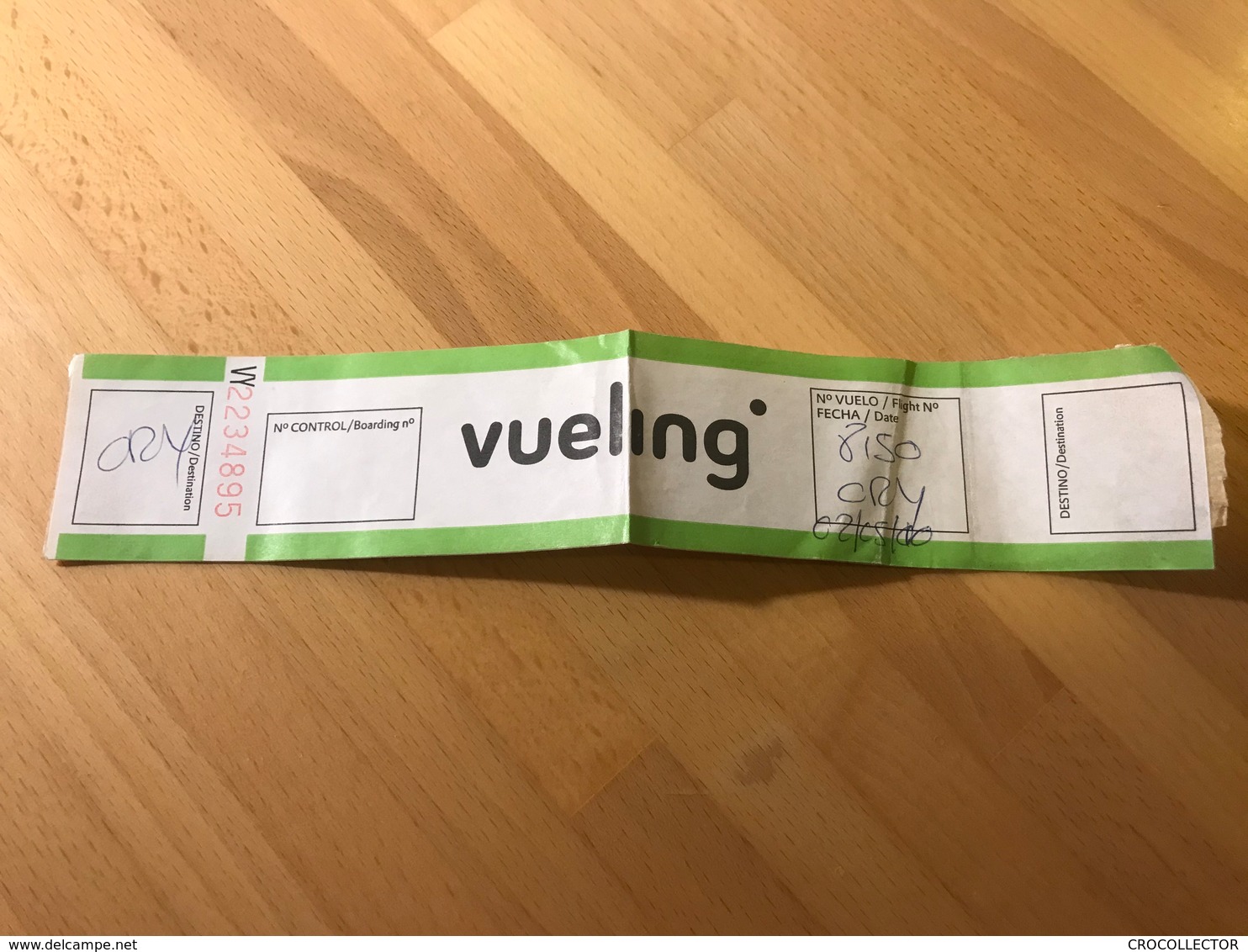 VUELING HOLD BAGGAGE TAG SECURITY LABEL BCN ORY - Baggage Labels & Tags