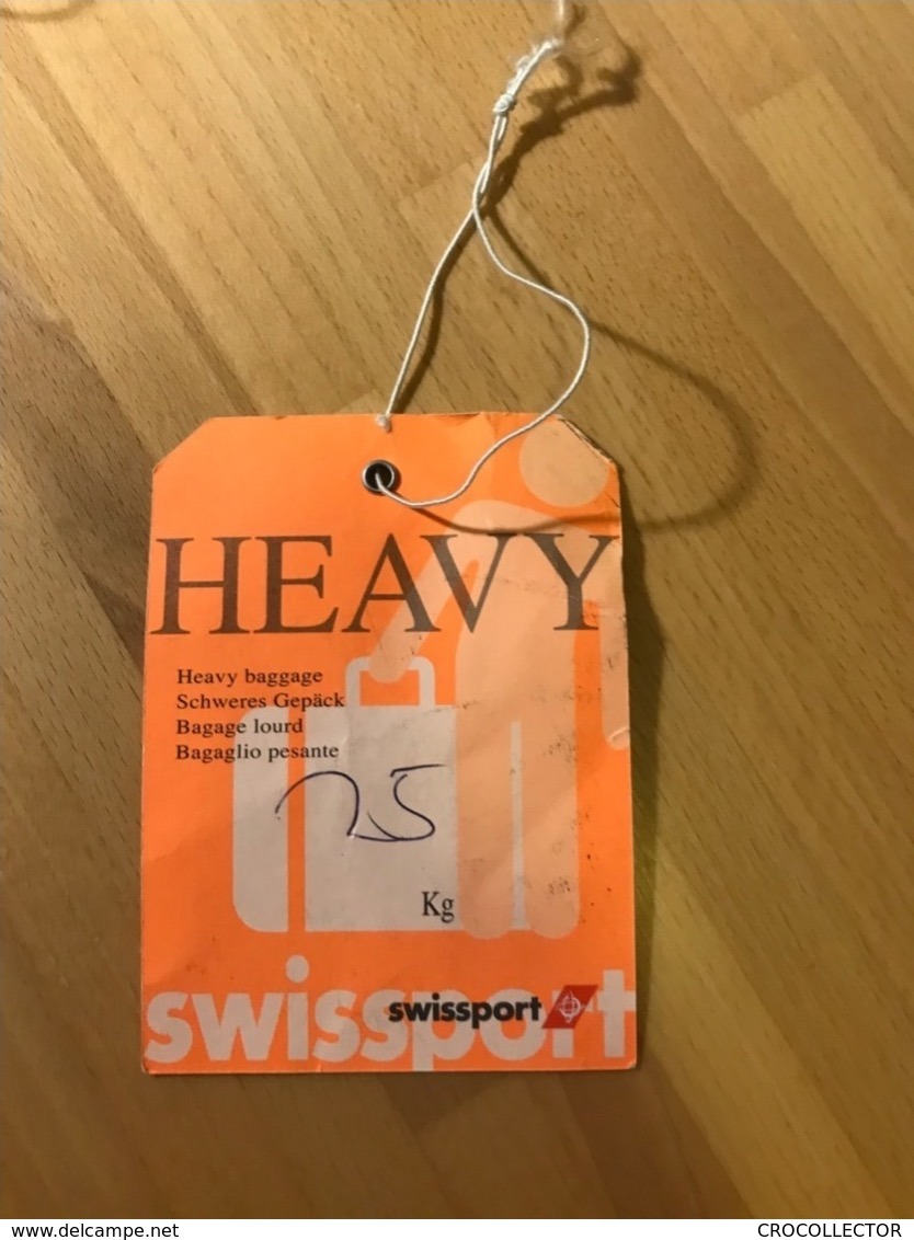 SWISSPORT HEAVY BAGGAGE TAG SECURITY LABEL - Etichette Da Viaggio E Targhette