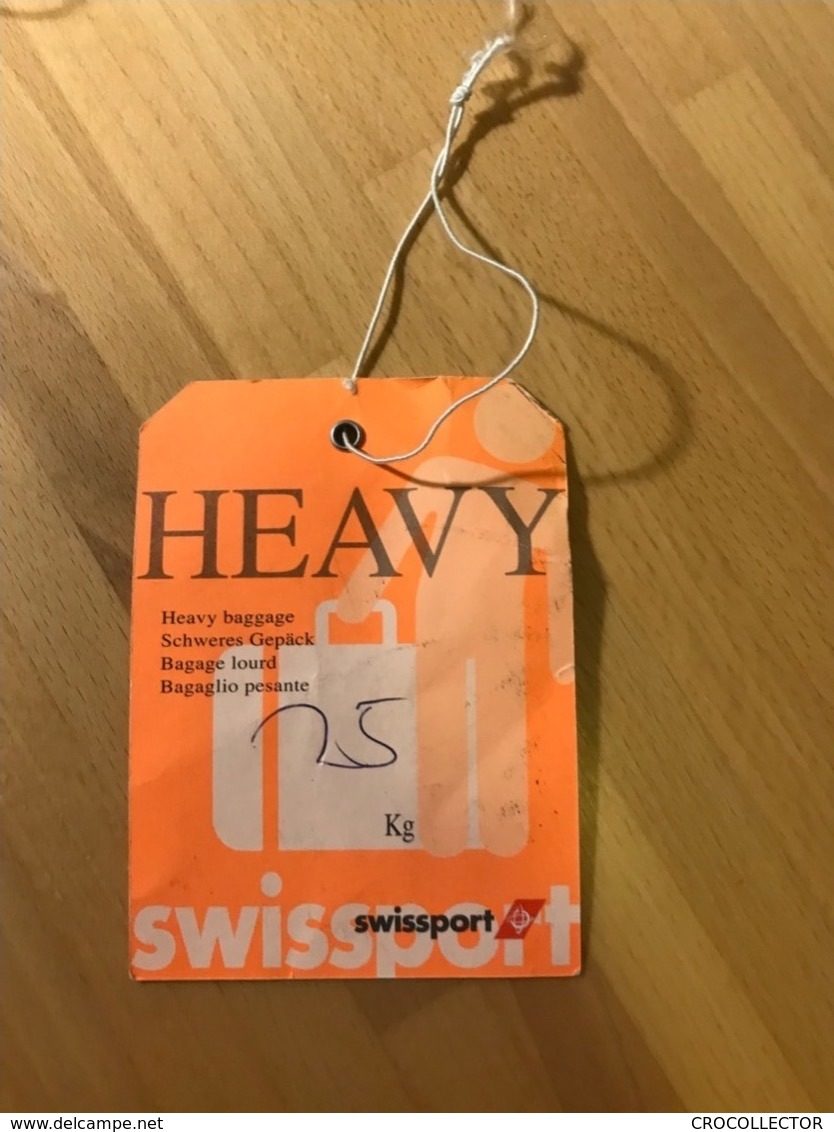 SWISSPORT HEAVY BAGGAGE TAG SECURITY LABEL - Etiquetas De Equipaje