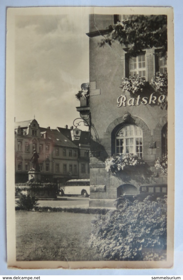 (11/8/17) Postkarte/AK "Döbeln/Sa." Am Ratskeller - Doebeln